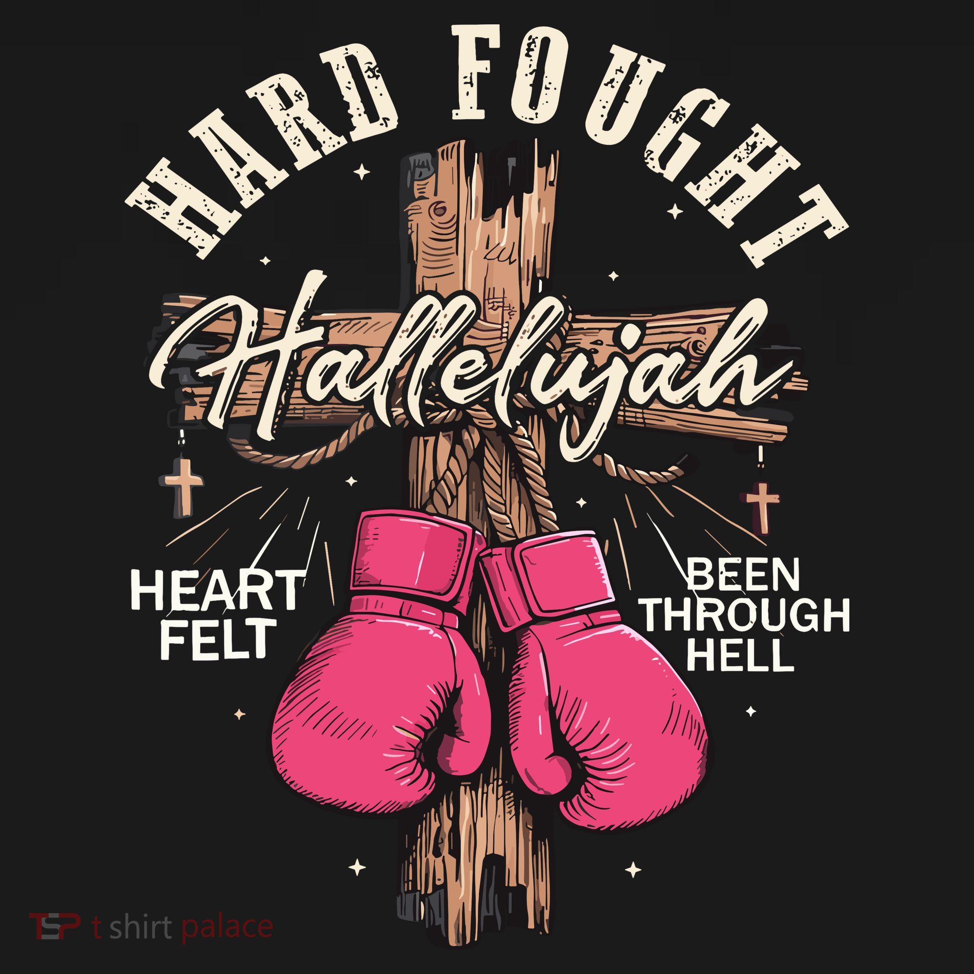 Brandon Hard Fought Hallelujah Praise Jesus Women's Hoodie