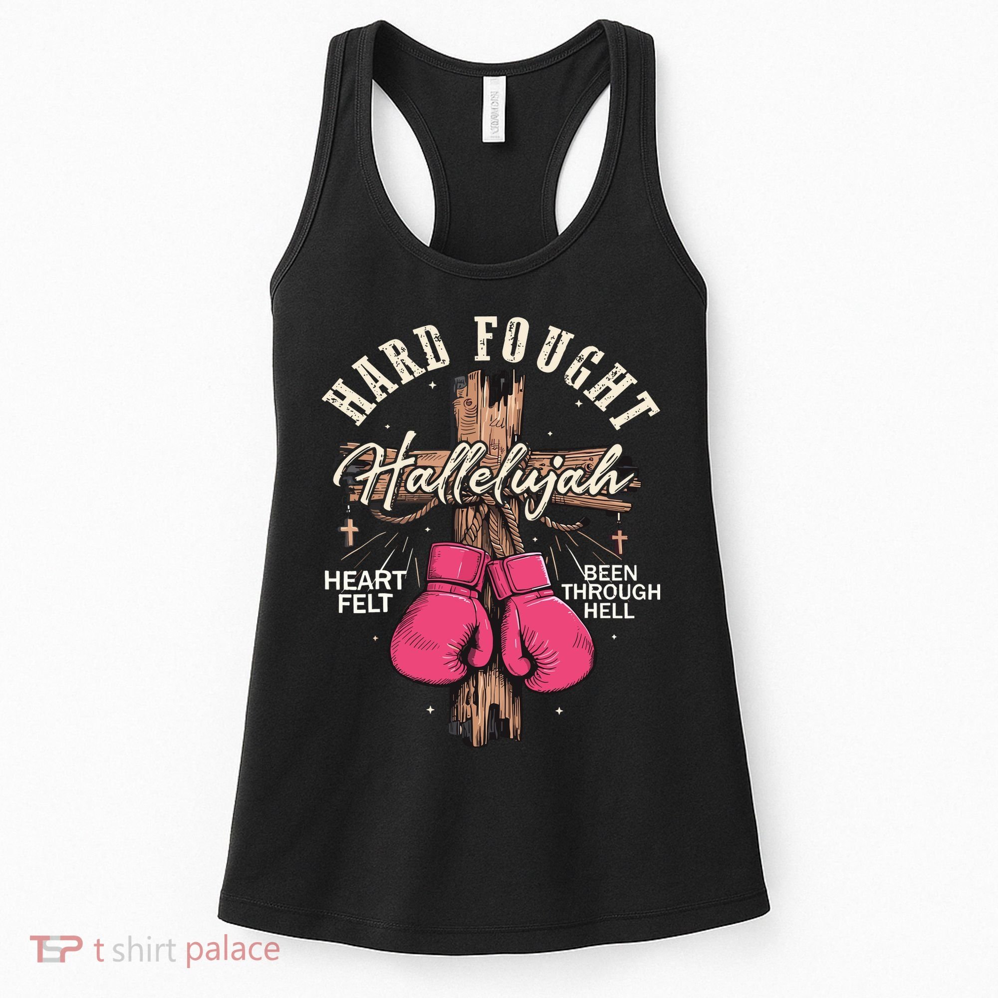 Brandon Hard Fought Hallelujah Praise Jesus Women's Tank Top