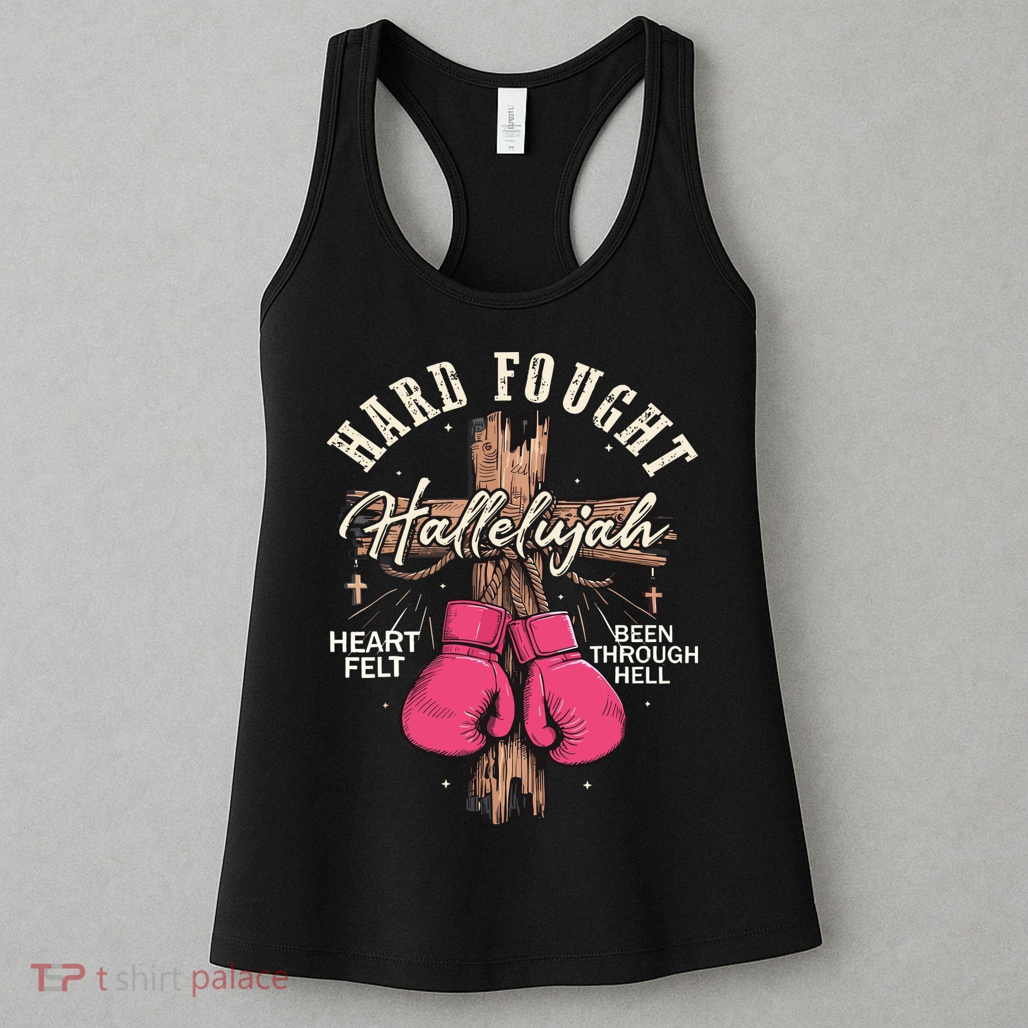 Brandon Hard Fought Hallelujah Praise Jesus Women's Tank Top