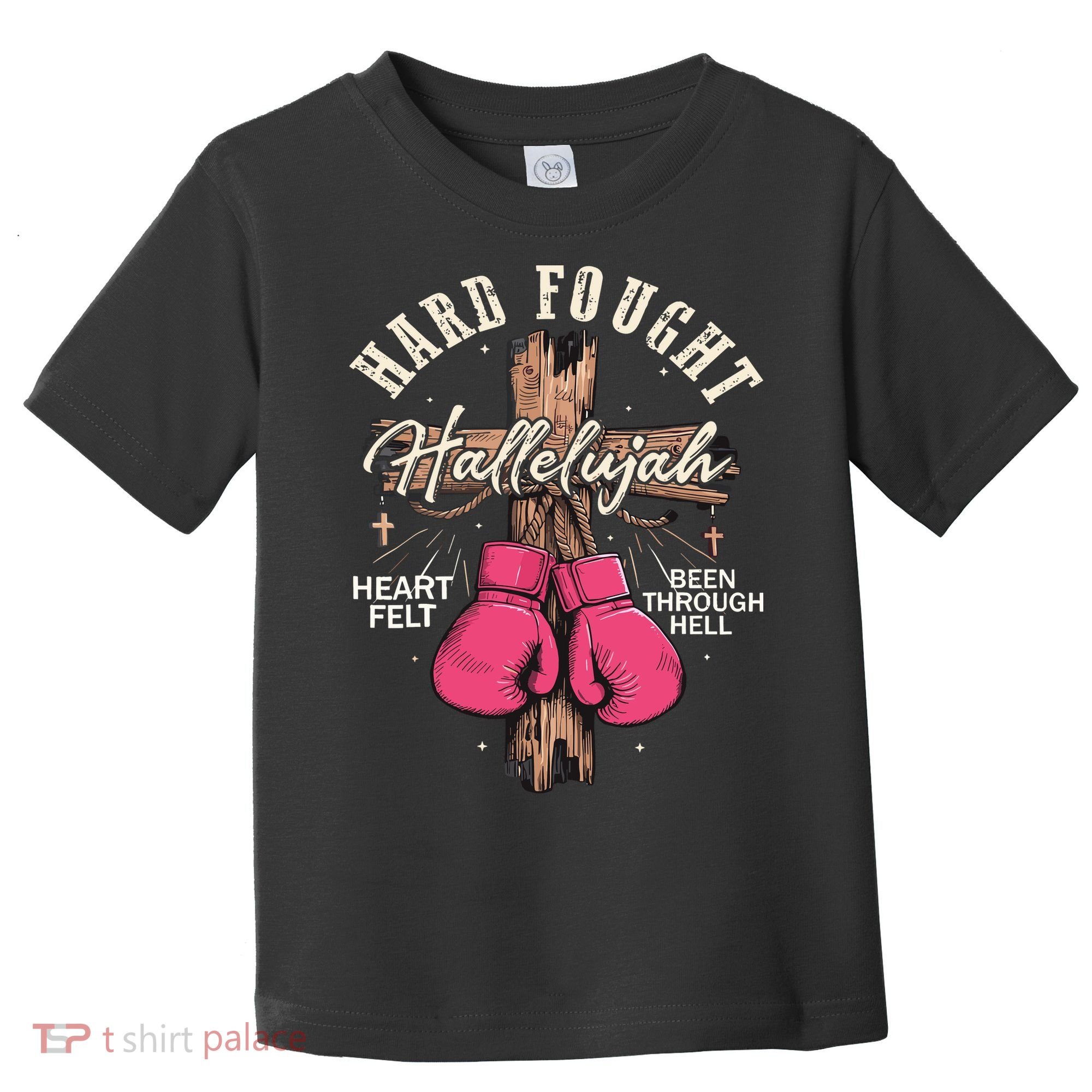 Brandon Hard Fought Hallelujah Praise Jesus Toddler T-Shirt