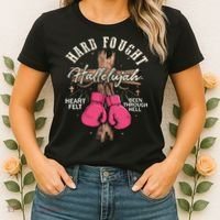 Brandon Hard Fought Hallelujah Praise Jesus Women's T-Shirt thumb 2