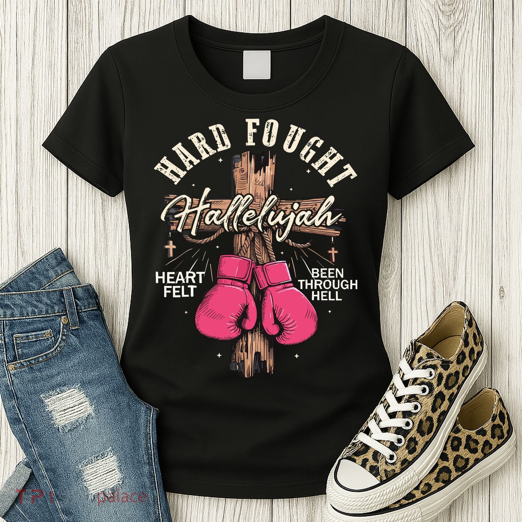 Brandon Hard Fought Hallelujah Praise Jesus Women's T-Shirt