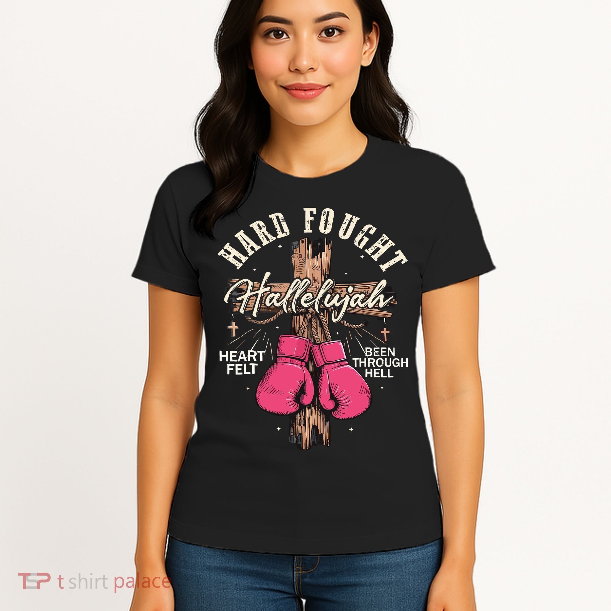 Brandon Hard Fought Hallelujah Praise Jesus Women's T-Shirt