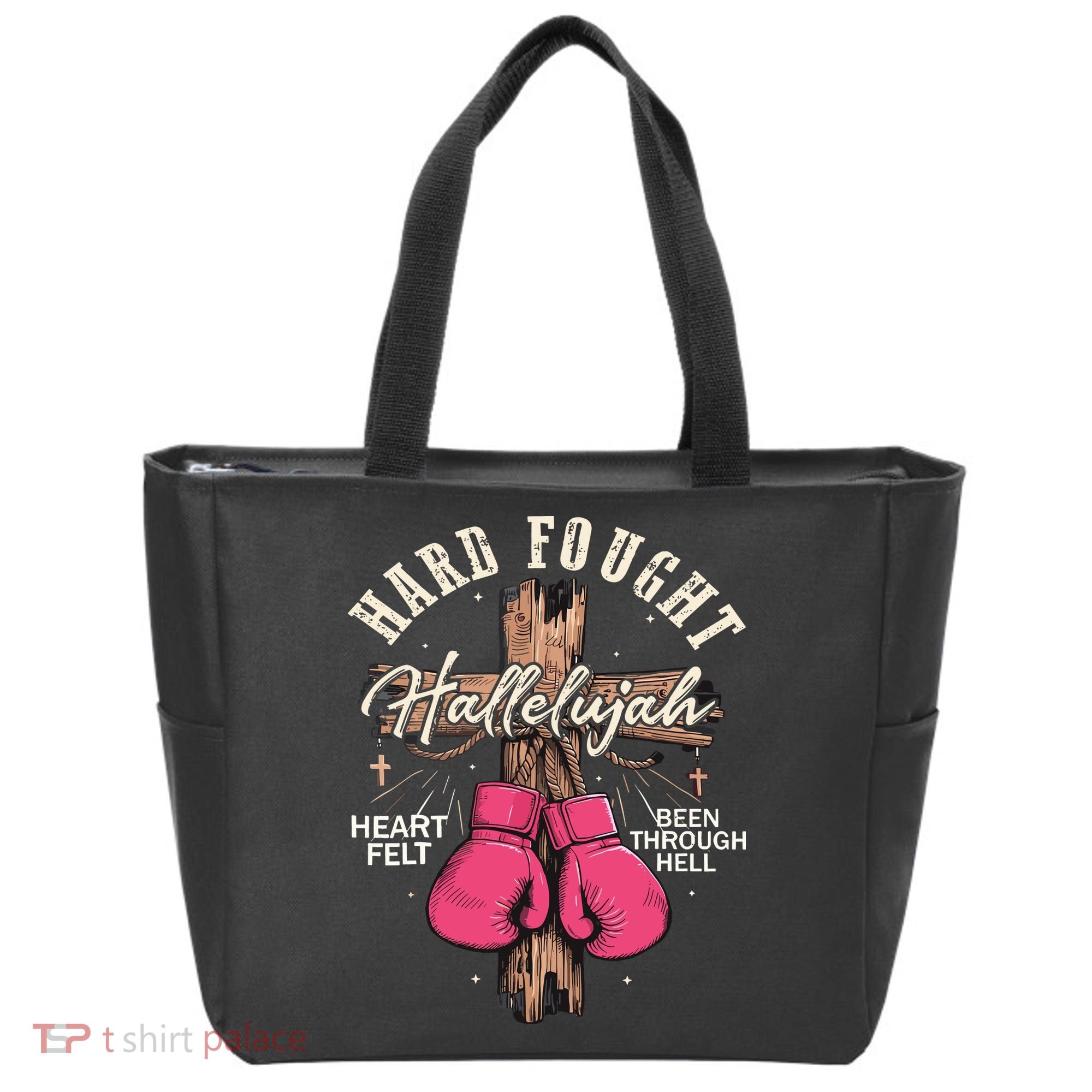 Brandon Hard Fought Hallelujah Praise Jesus Tote Bag