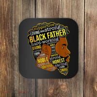 Best Happy Father’s Day Black Father King Afro African Man Coaster thumb 0