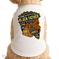 Best Happy Father’s Day Black Father King Afro African Man Doggie Tank thumb 0