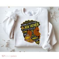 Best Happy Father’s Day Black Father King Afro African Man Sweatshirt thumb 2