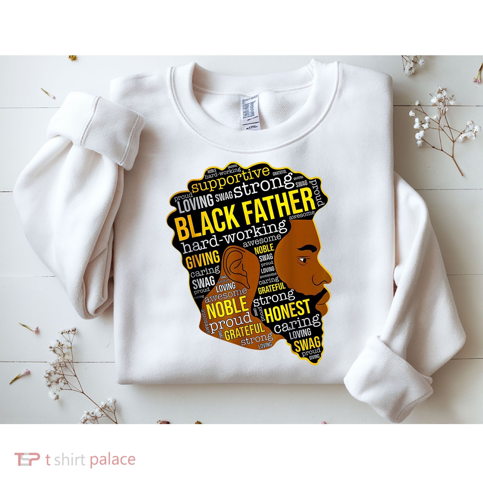 Best Happy Father’s Day Black Father King Afro African Man Sweatshirt