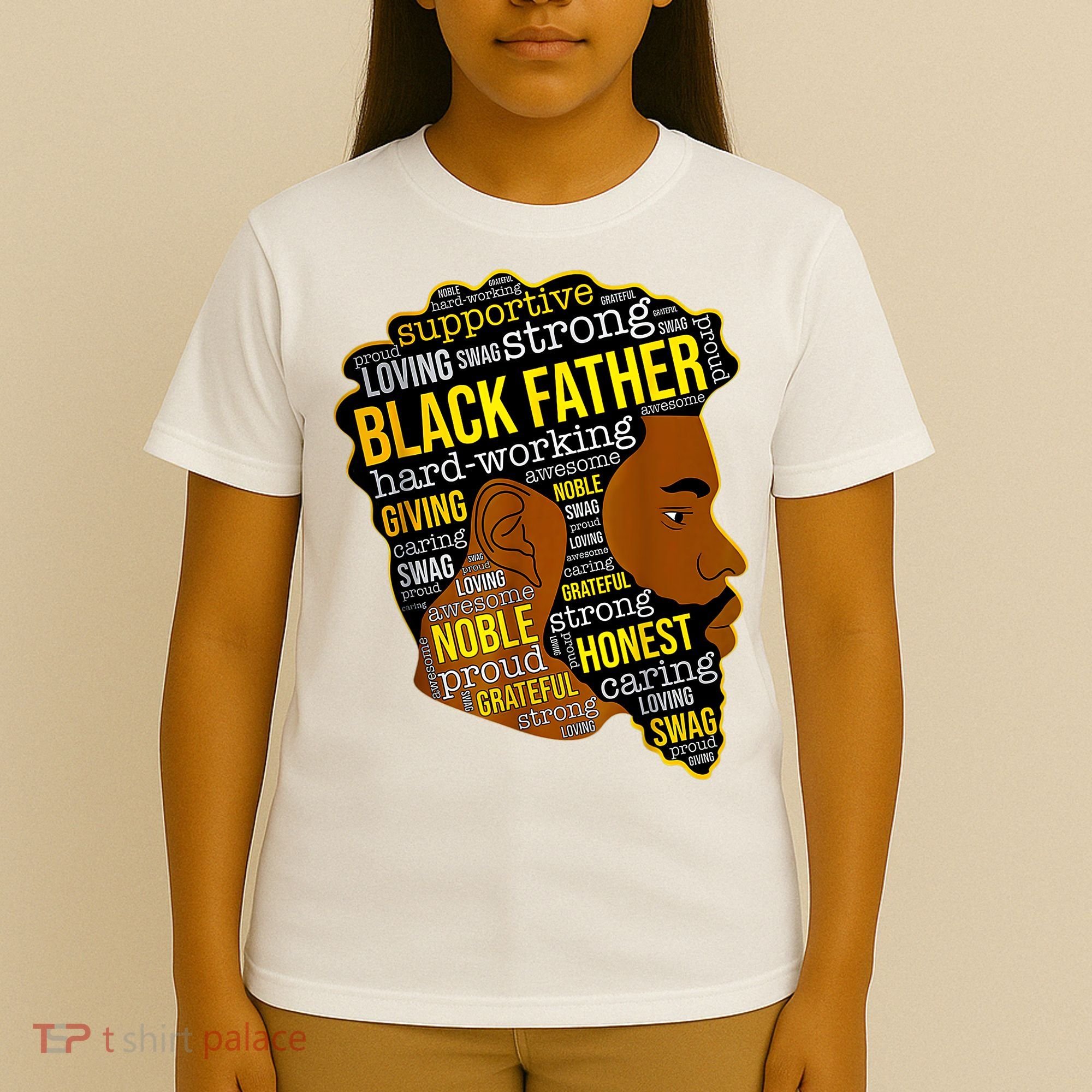 Best Happy Father’s Day Black Father King Afro African Man T-Shirt