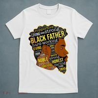 Best Happy Father’s Day Black Father King Afro African Man T-Shirt thumb 5
