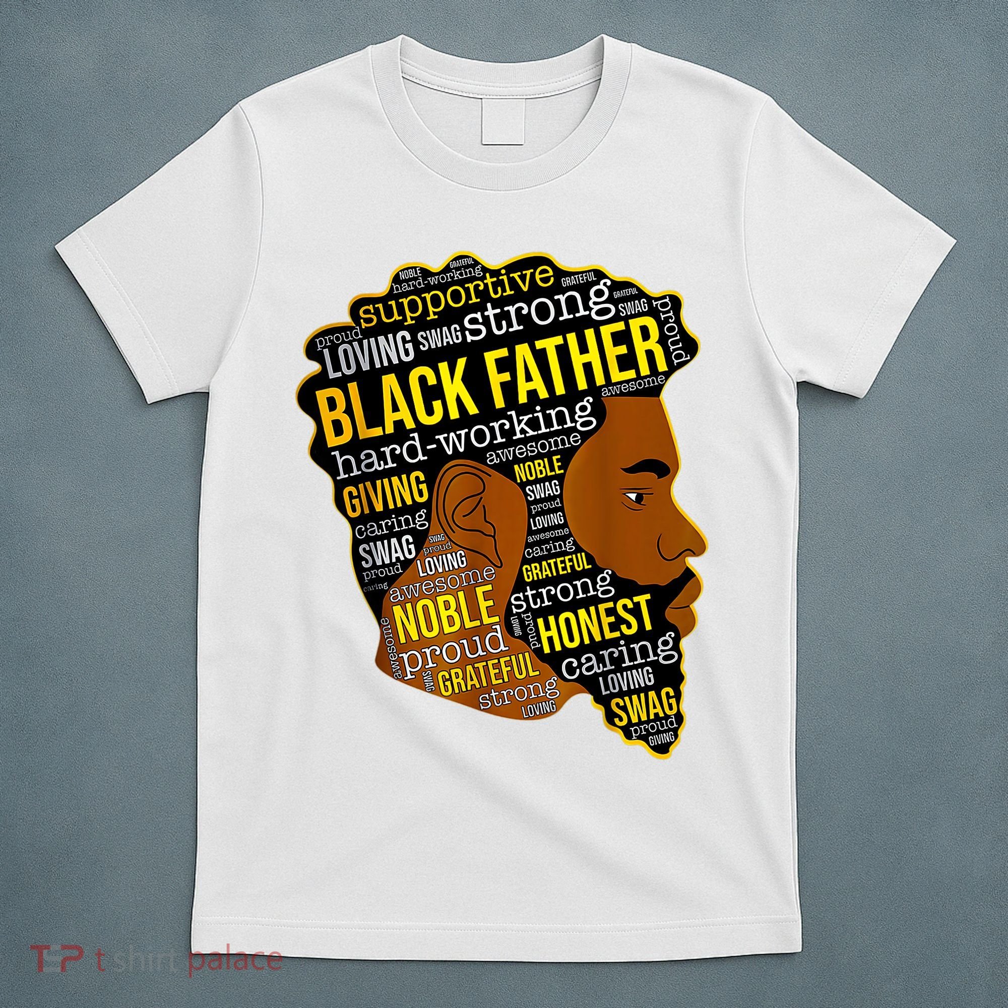 Best Happy Father’s Day Black Father King Afro African Man T-Shirt
