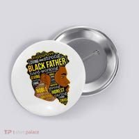 Best Happy Father’s Day Black Father King Afro African Man Button thumb 0