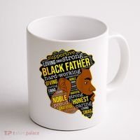 Best Happy Father’s Day Black Father King Afro African Man Coffee Mug thumb 1