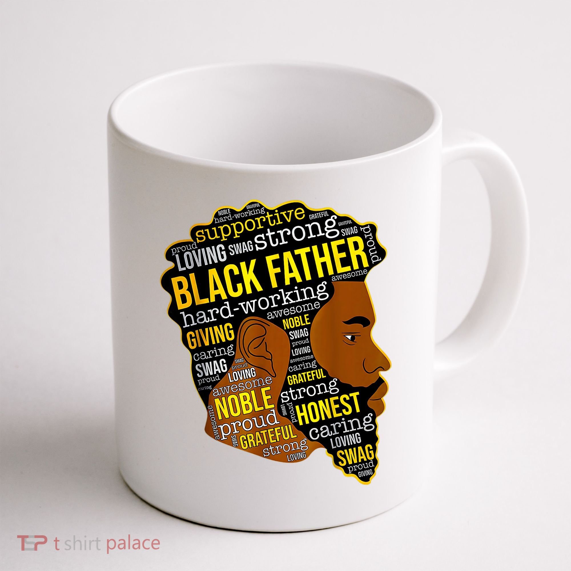 Best Happy Father’s Day Black Father King Afro African Man Coffee Mug