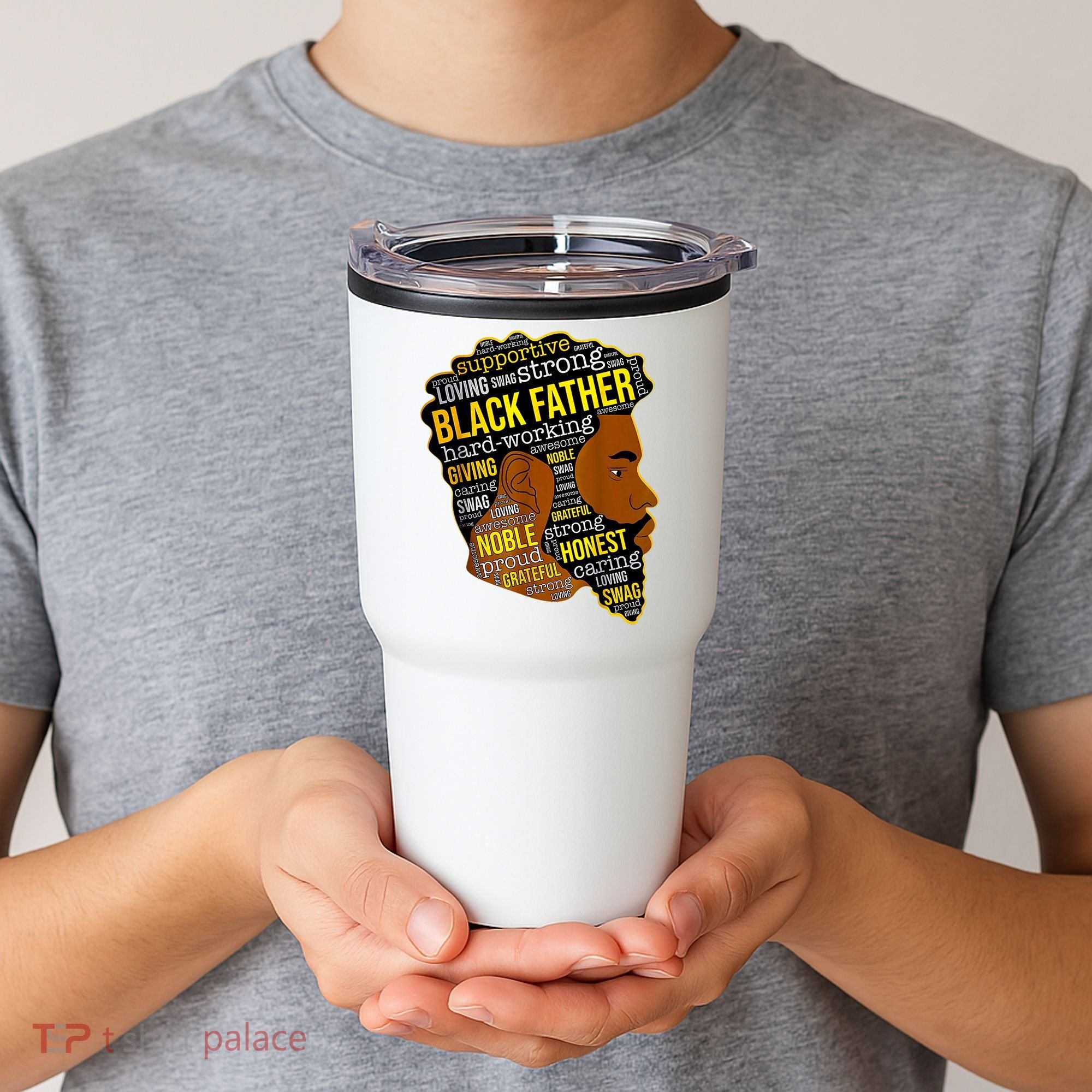 Best Happy Father’s Day Black Father King Afro African Man Tumbler