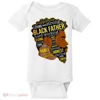 Best Happy Father’s Day Black Father King Afro African Man Baby Bodysuit thumb 0