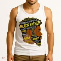 Best Happy Father’s Day Black Father King Afro African Man Tank Top thumb 3