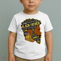 Best Happy Father’s Day Black Father King Afro African Man Toddler T-Shirt thumb 2