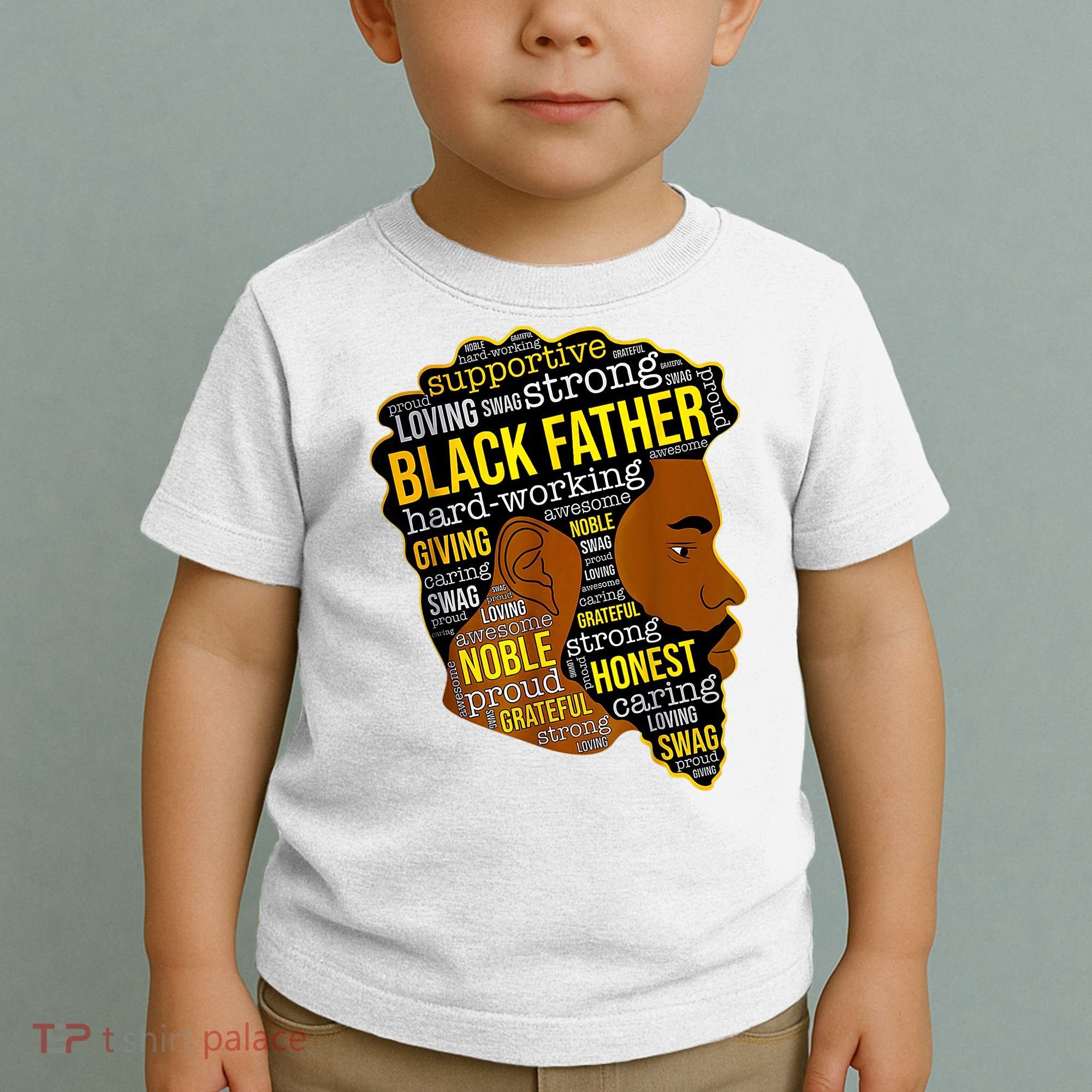 Best Happy Father’s Day Black Father King Afro African Man Toddler T-Shirt