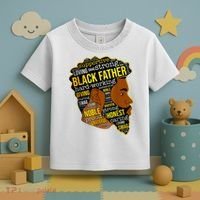 Best Happy Father’s Day Black Father King Afro African Man Toddler T-Shirt thumb 3