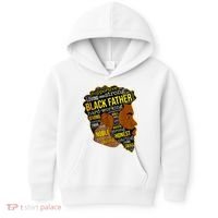 Best Happy Father’s Day Black Father King Afro African Man Kids Hoodie thumb 0