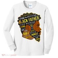 Best Happy Father’s Day Black Father King Afro African Man Kids Long Sleeve Shirt thumb 0
