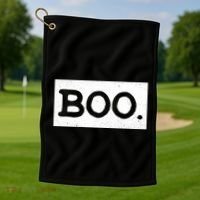 Boo Halloween Festive Golf Towel thumb 1