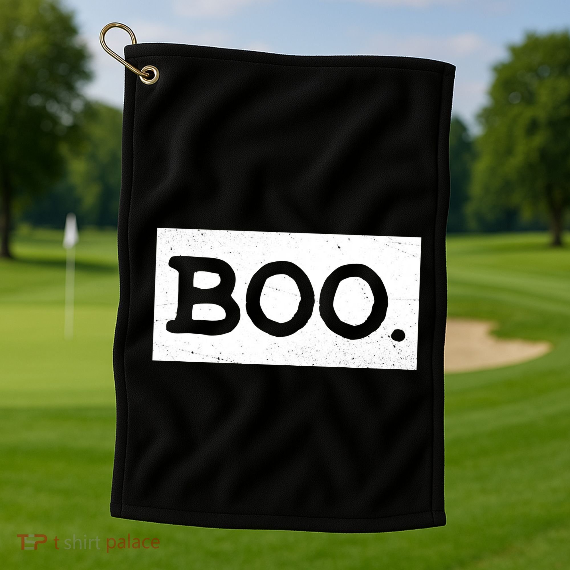 Boo Halloween Festive Golf Towel