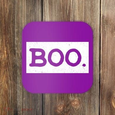 Boo Halloween Festive Coaster
