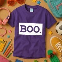 Boo Halloween Festive Kids T-Shirt thumb 3