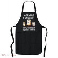 Breakfast Humor Funny Morning Forecast Breakfast Burrito Apron thumb 0