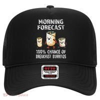Breakfast Humor Funny Morning Forecast Breakfast Burrito Hat thumb 0