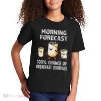 Breakfast Humor Funny Morning Forecast Breakfast Burrito Kids T-Shirt thumb 2