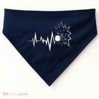 Bowling Heartbeat For Bowling Lovers And Players USA-Made Doggie Bandana thumb 0