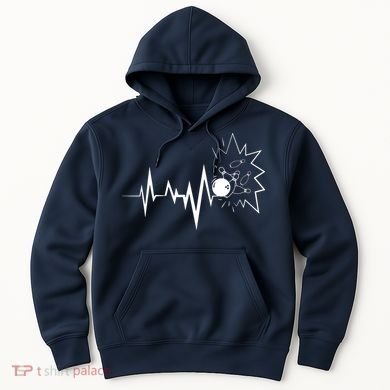 Bowling Heartbeat For Bowling Lovers And Players Hoodie