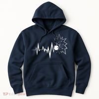 Bowling Heartbeat For Bowling Lovers And Players Hoodie thumb 0