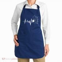 Bowling Heartbeat For Bowling Lovers And Players Apron thumb 2