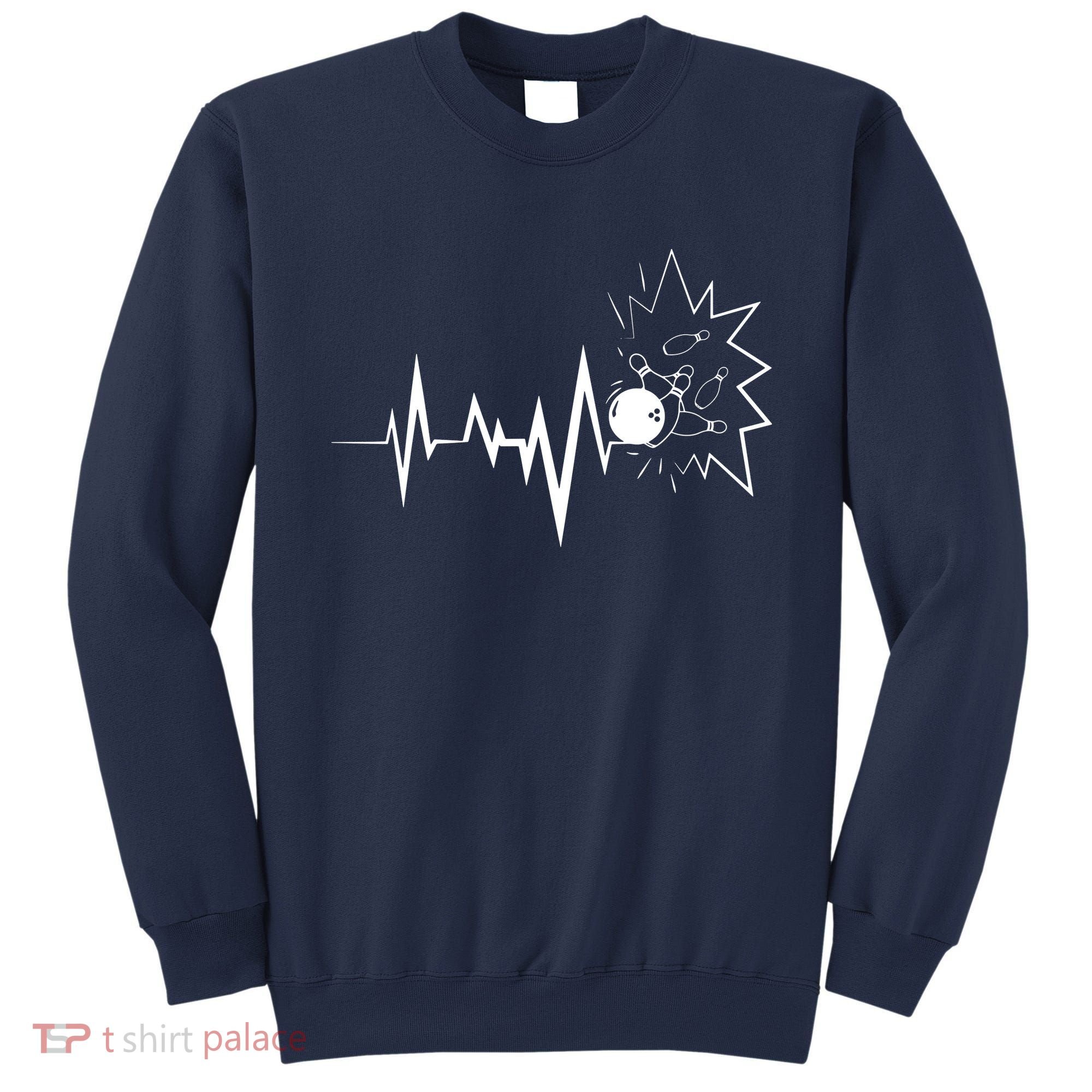 Bowling Heartbeat For Bowling Lovers And Players Sweatshirt