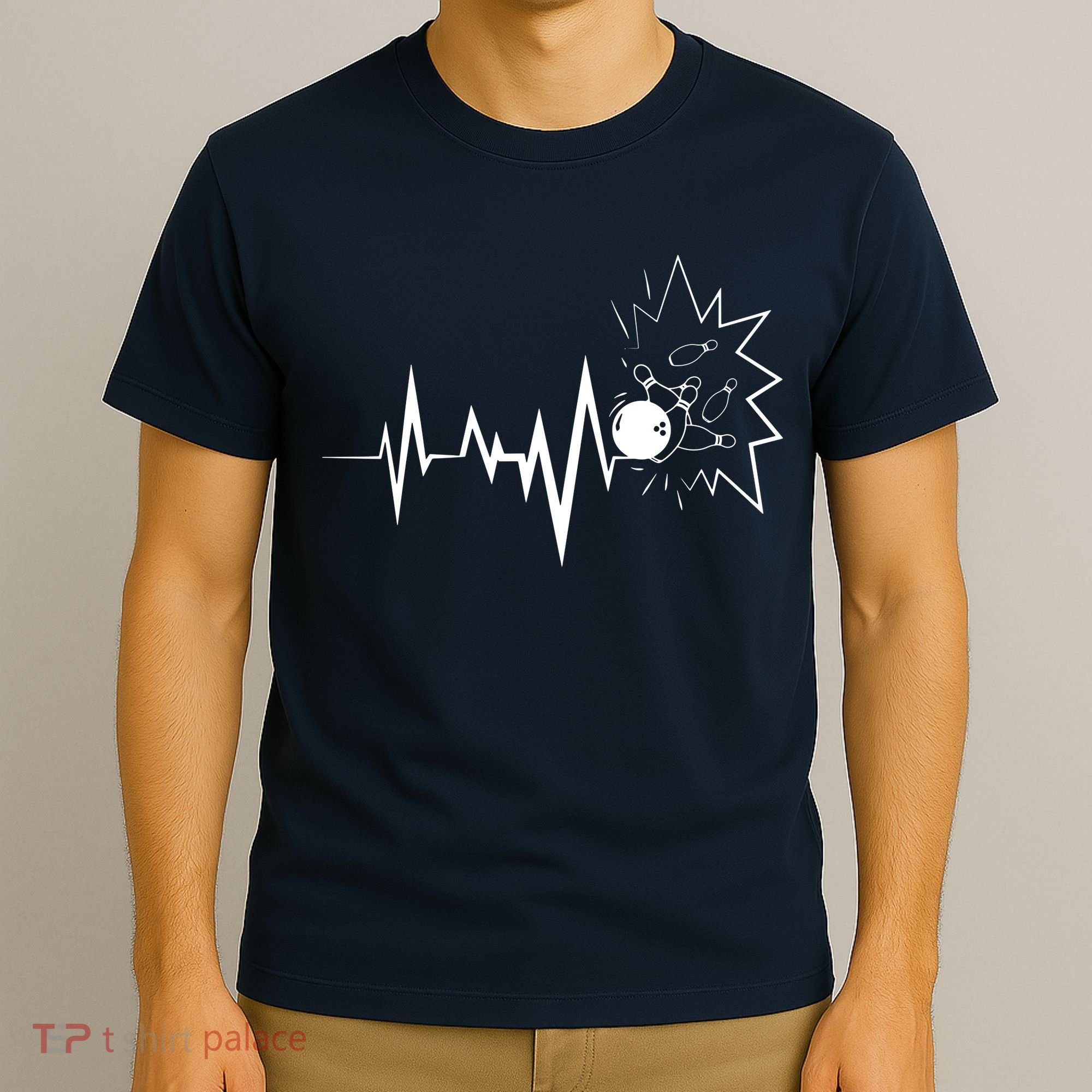 Bowling Heartbeat For Bowling Lovers And Players T-Shirt