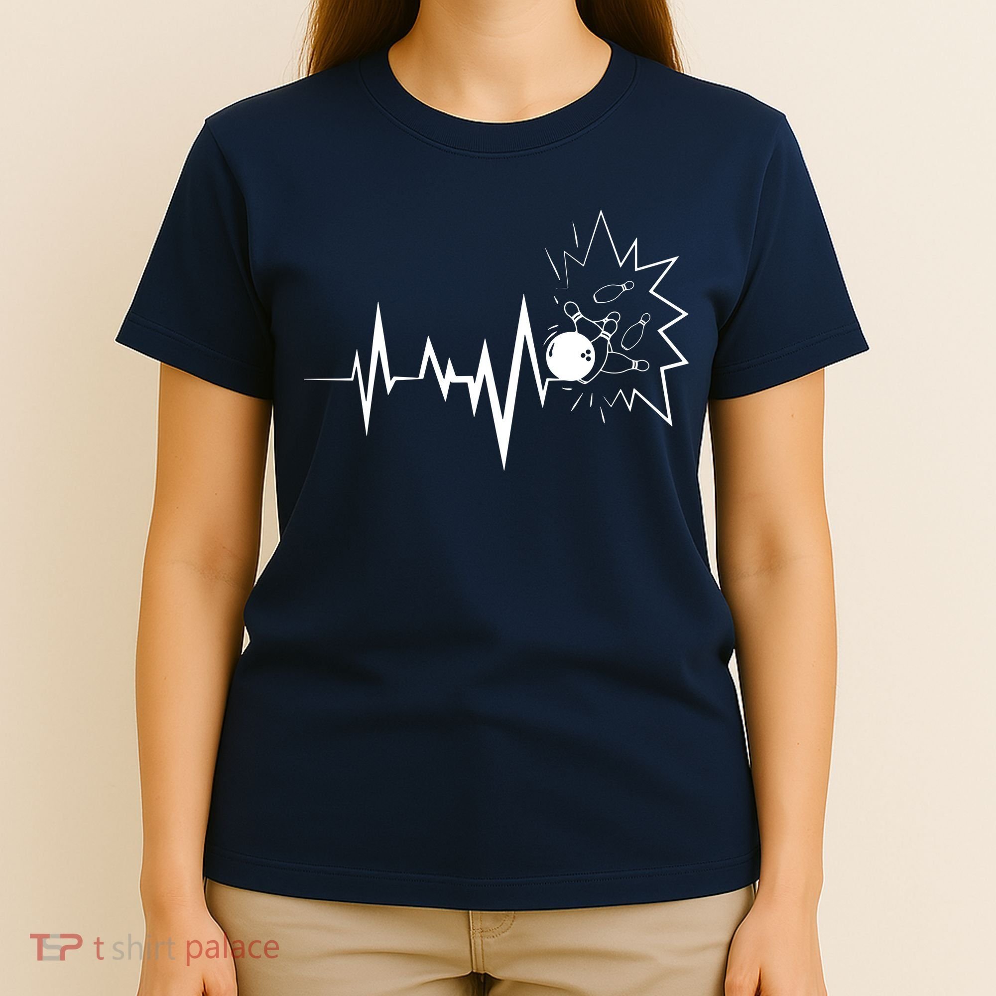 Bowling Heartbeat For Bowling Lovers And Players T-Shirt
