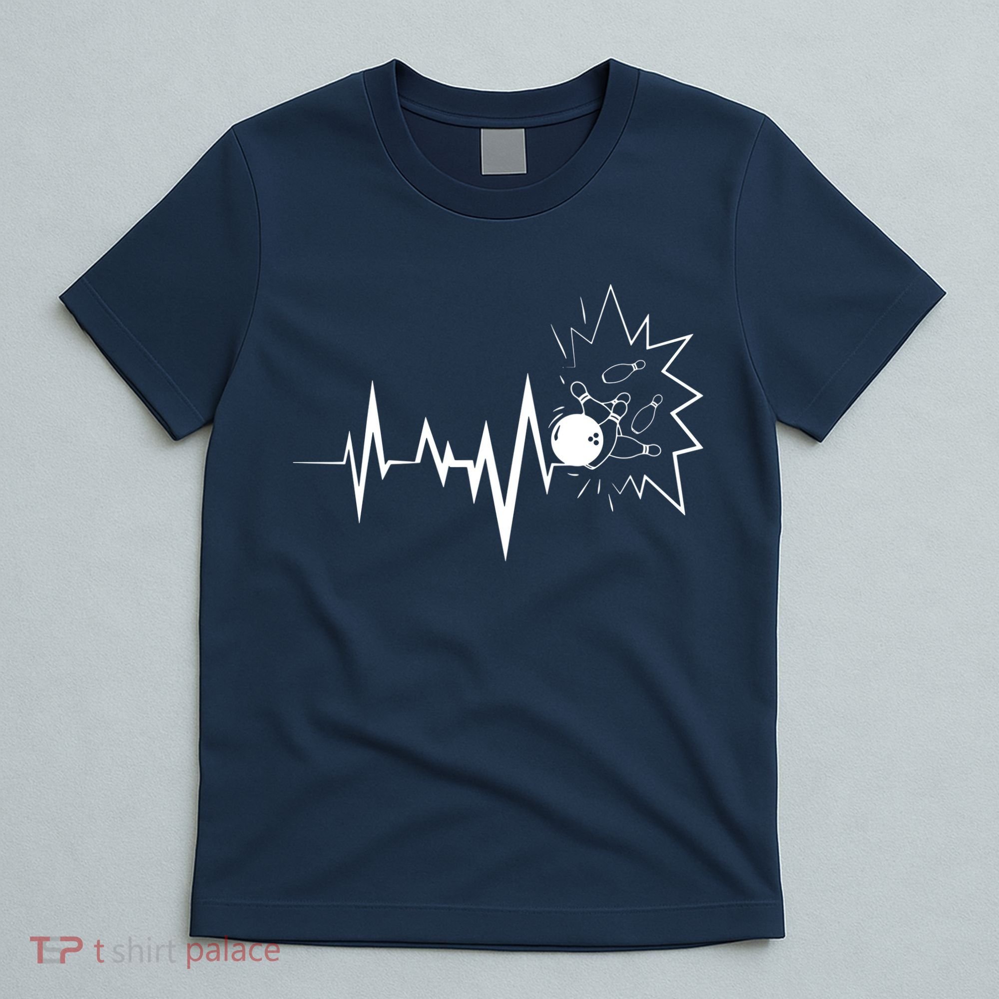Bowling Heartbeat For Bowling Lovers And Players T-Shirt