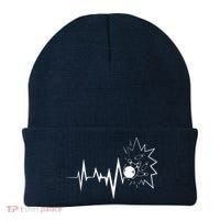 Bowling Heartbeat For Bowling Lovers And Players Beanie thumb 0