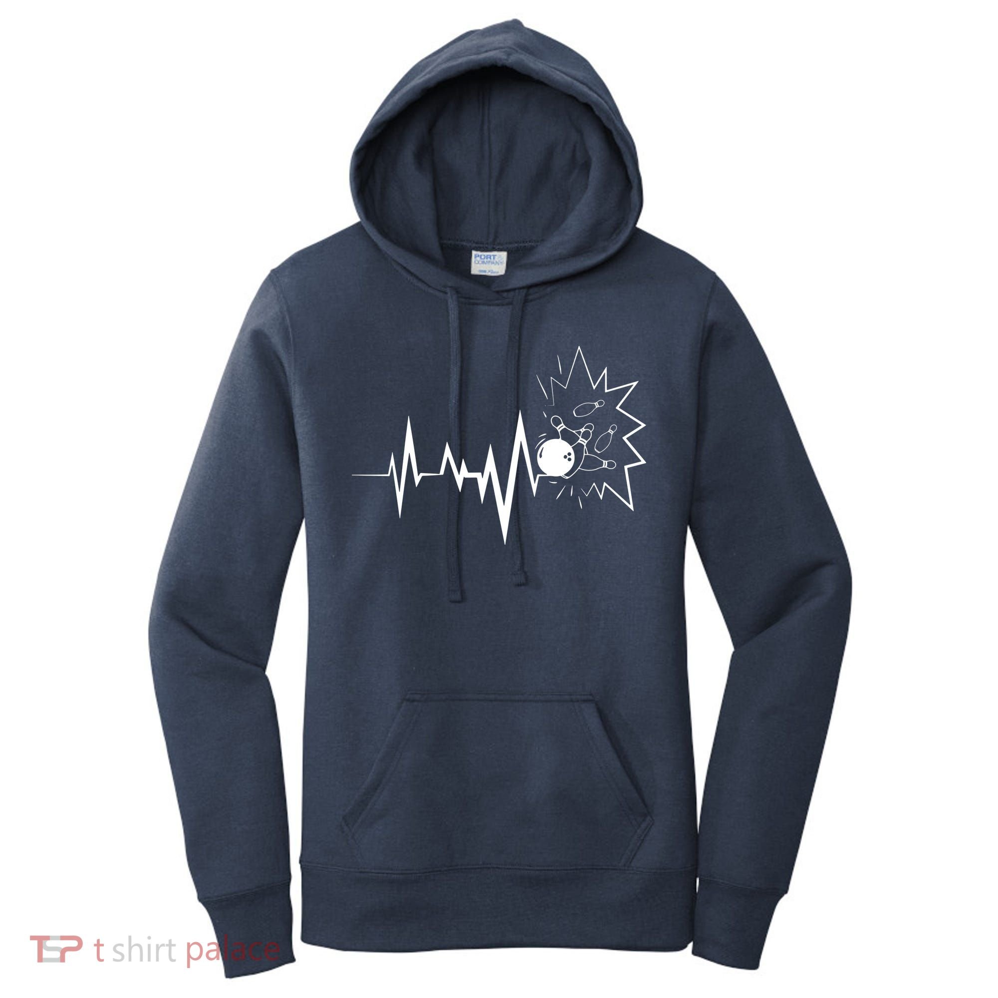 Bowling Heartbeat For Bowling Lovers And Players Women's Hoodie