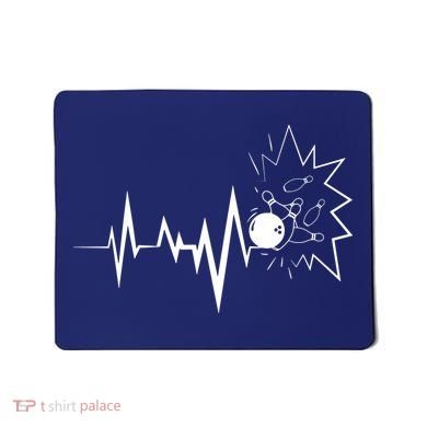 Bowling Heartbeat For Bowling Lovers And Players Mousepad