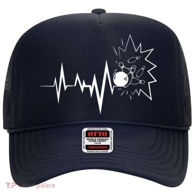 Bowling Heartbeat For Bowling Lovers And Players Hat