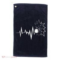 Bowling Heartbeat For Bowling Lovers And Players Golf Towel thumb 0