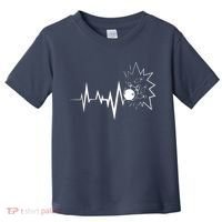 Bowling Heartbeat For Bowling Lovers And Players Toddler T-Shirt thumb 0