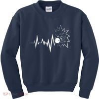 Bowling Heartbeat For Bowling Lovers And Players Kids Sweatshirt thumb 0