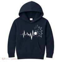 Bowling Heartbeat For Bowling Lovers And Players Kids Hoodie thumb 0