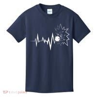 Bowling Heartbeat For Bowling Lovers And Players Kids T-Shirt thumb 0